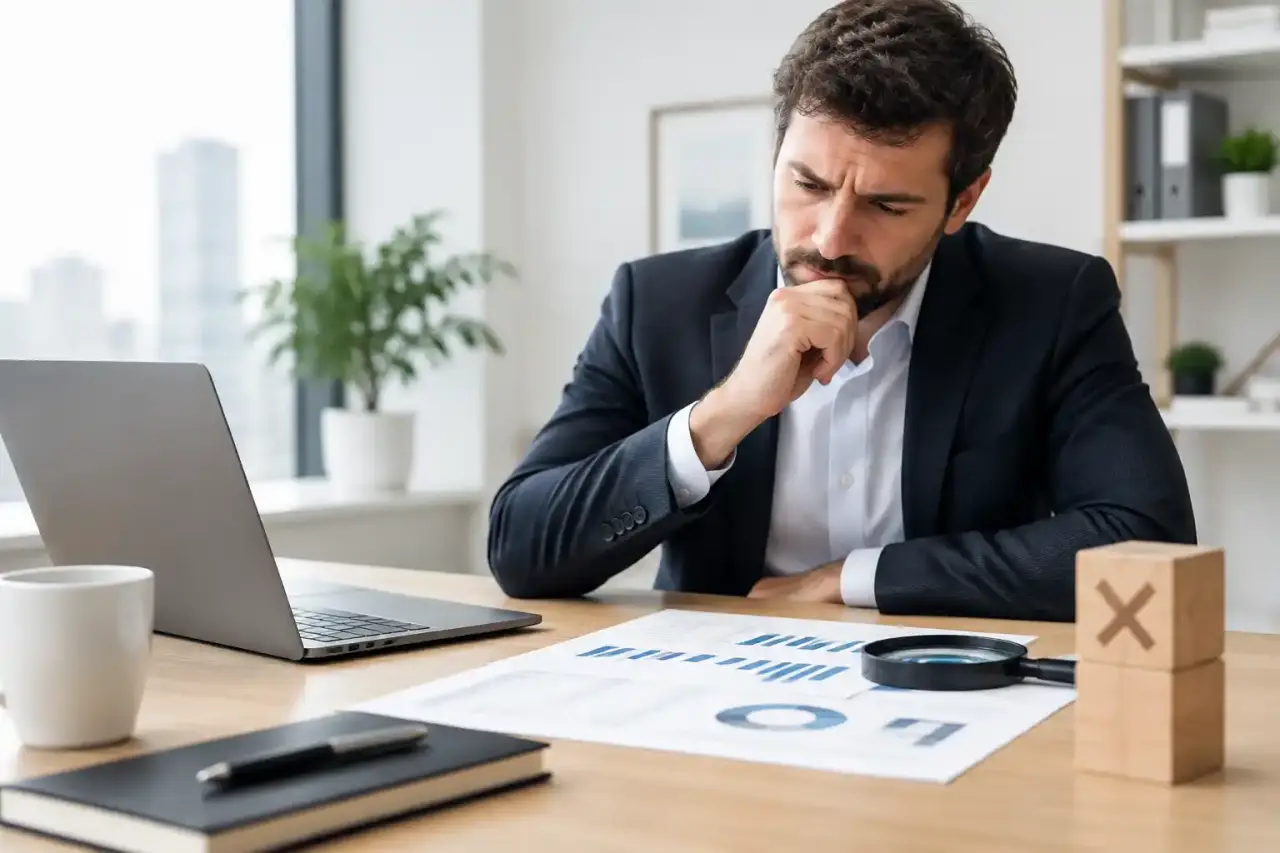 Dirigeante analysant les résultats d'un audit financier avec son équipe