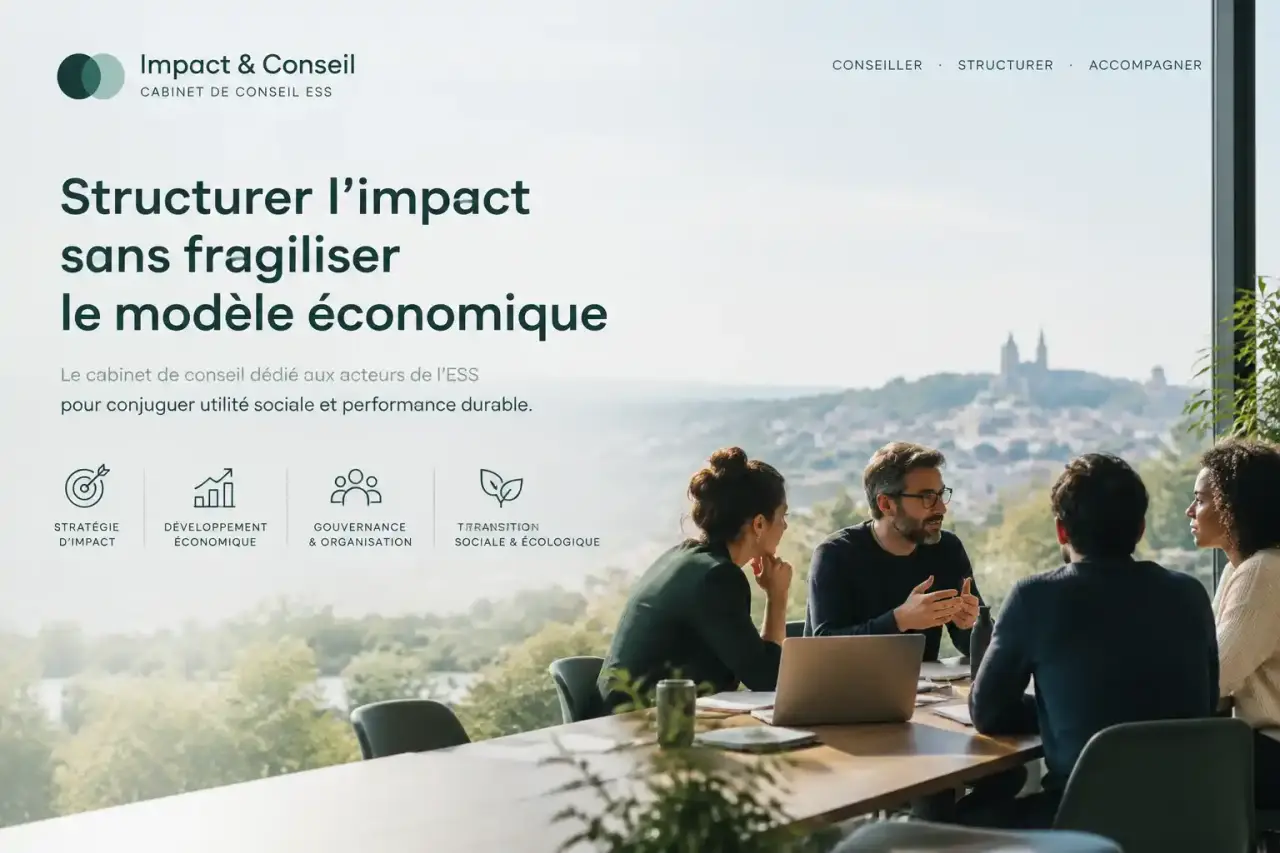 Cabinet conseil ESS : structurer l’impact sans fragiliser le modèle économique