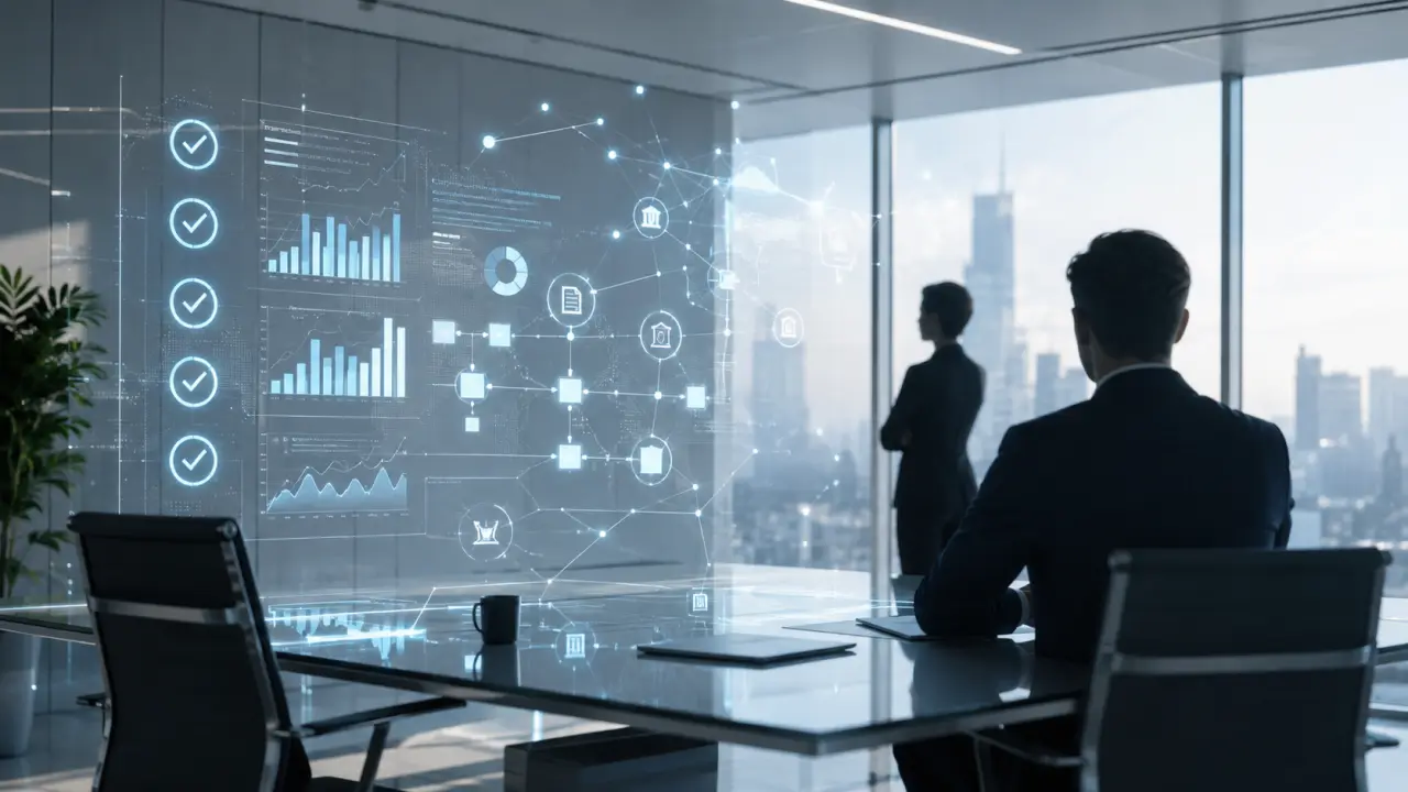 Illustration de l’audit augmenté en 2026, entre structure, données et transparence