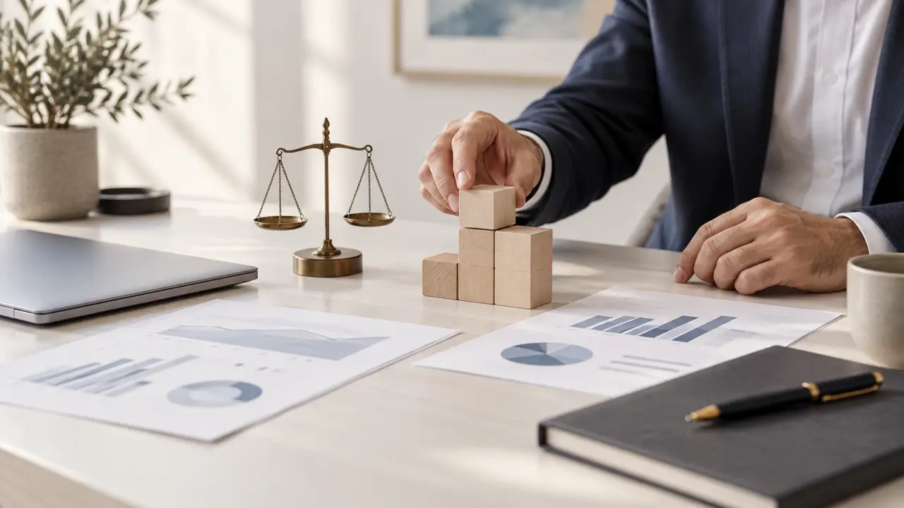 Dirigeant analysant un budget et arbitrant les coûts d’un investissement