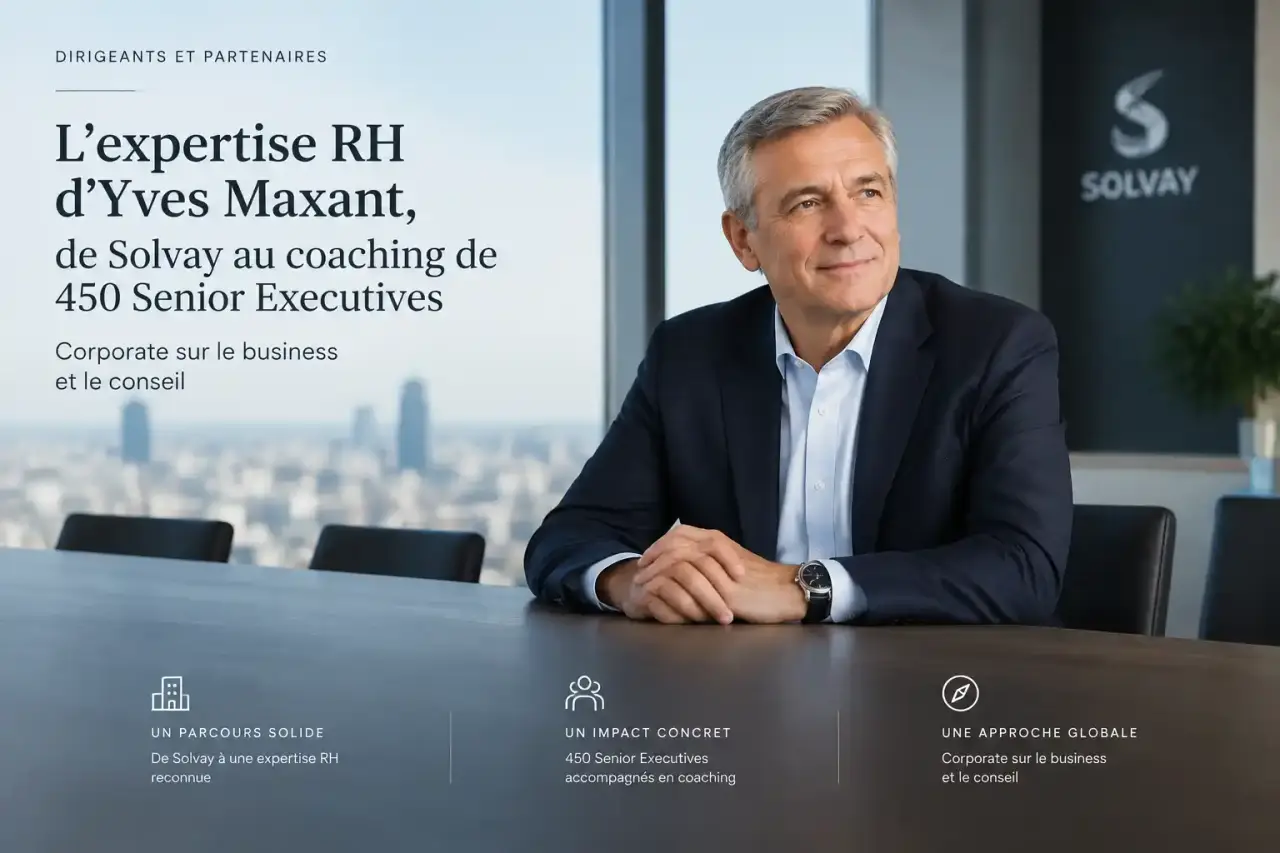Dirigeants et Partenaires : l'expertise RH d'Yves Maxant, de Solvay au coaching de 450 Senior Executives